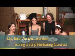 056. lily, eliz, amber, sean eat a pie (hd-quality)