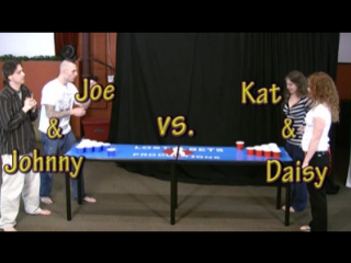 087. bir pong for stripping with johnny, joe, kat and daisy (hd-quality)