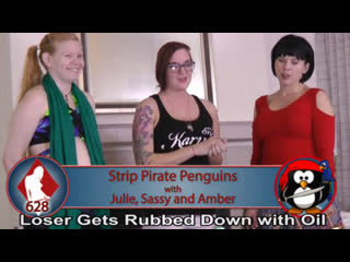 628. piguins for stripping with julie, sassi and amber (hd-quality)