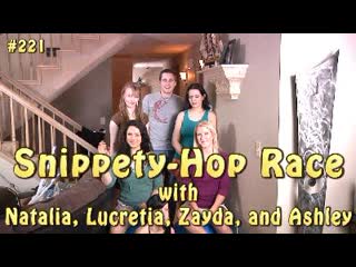 221. race on hoppers with natalia, lacry, zayda and ashley (hd-quality)