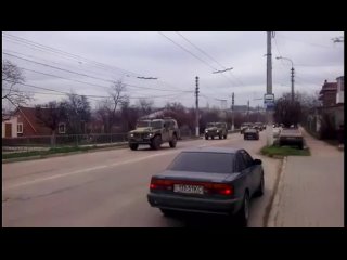 mobilization of the russian army. columns nomination towards crimea