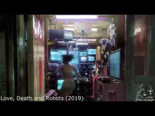 excerpts from tv shows and films love, death and robots